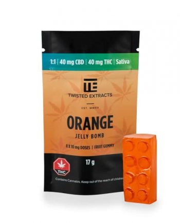 Orange THC/CBD Jelly Bombs
