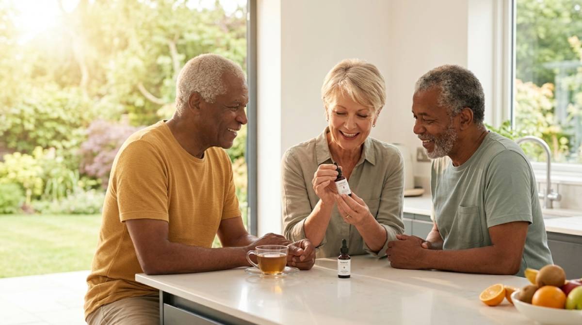 CBD for seniors - older Canadian adult exploring CBD wellness products safely